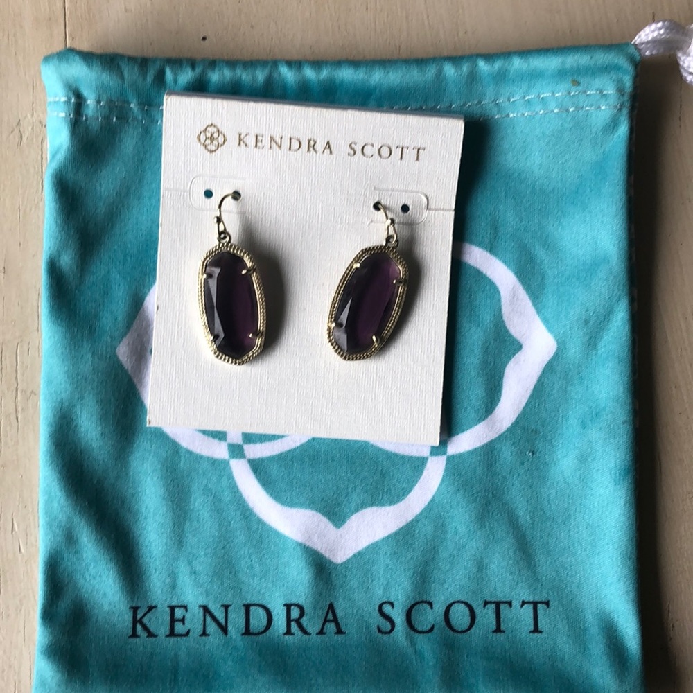Kendra Scott purple earrings